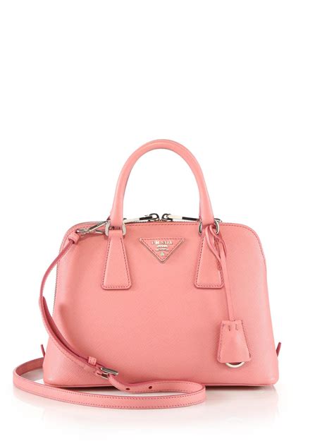 prada saffiano cuir pink|Prada 2005 saffiano leather bag.